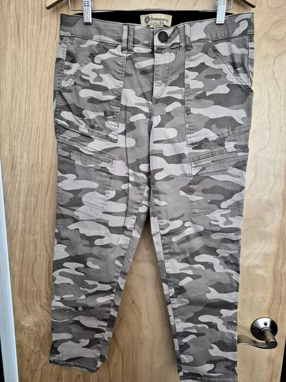 Democracy "Ab"solution Camo Utility Cargo Pants Size 10
